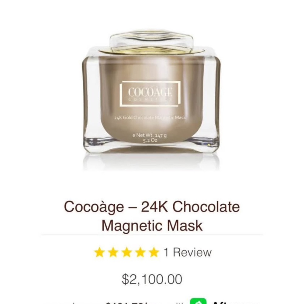 24K Gold Chocolate Magnetic Mask